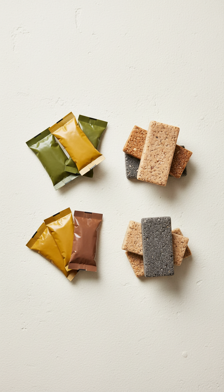 Assorted energy gel and bar set for sustained endurance