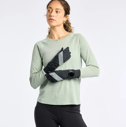 Oiselle - Firecracker Watch Window Gloves